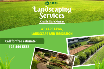 Custom Outdoor Yard Signs Multiple Sizes Landscaping Services