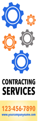 Custom Outdoor Yard Signs Multiple Sizes Contracting Services