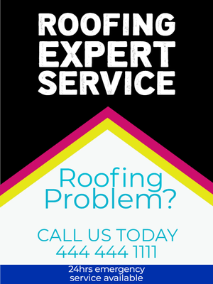 Custom Outdoor Yard Signs Multiple Sizes Roofing Expert