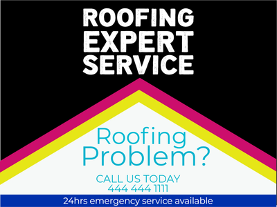 Custom Outdoor Yard Signs Multiple Sizes Roofing Expert