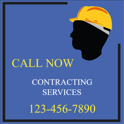 Custom Outdoor Yard Signs Multiple Sizes Contracting Services