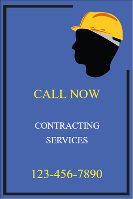 Custom Outdoor Yard Signs Multiple Sizes Contracting Services