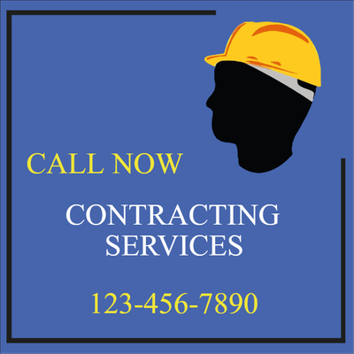 Custom Outdoor Yard Signs Multiple Sizes Contracting Services
