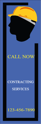 Custom Outdoor Yard Signs Multiple Sizes Contracting Services