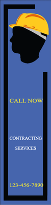 Custom Outdoor Yard Signs Multiple Sizes Contracting Services