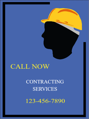 Custom Outdoor Yard Signs Multiple Sizes Contracting Services