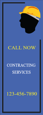 Custom Outdoor Yard Signs Multiple Sizes Contracting Services