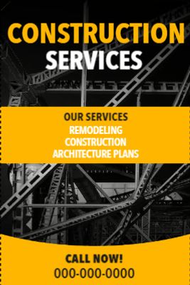 Custom Outdoor Yard Signs Multiple Sizes Construction Service