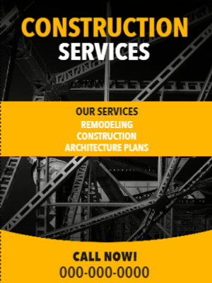 Custom Outdoor Yard Signs Multiple Sizes Construction Service