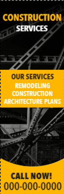 Custom Outdoor Yard Signs Multiple Sizes Construction Service