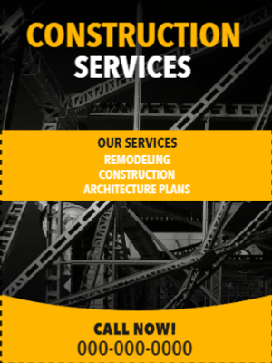 Custom Outdoor Yard Signs Multiple Sizes Construction Service