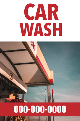 Custom Outdoor Yard Signs Multiple Sizes Carwash