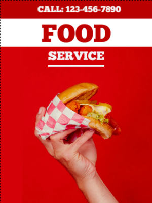 Custom Outdoor Yard Signs Multiple Sizes Food Services