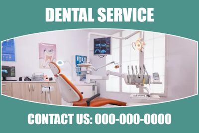 Custom Outdoor Yard Signs Multiple Sizes Dental Service