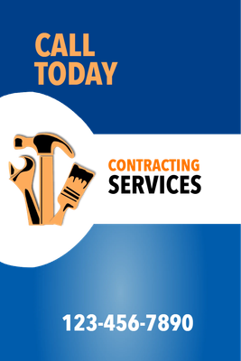 Custom Outdoor Yard Signs Multiple Sizes Contracting Services