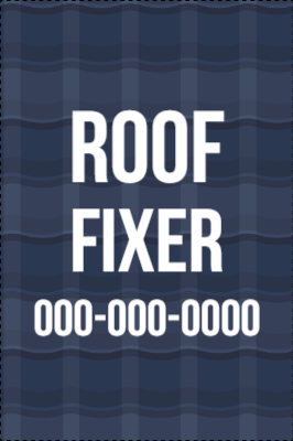 Custom Outdoor Yard Signs Multiple Sizes Roof Fixer