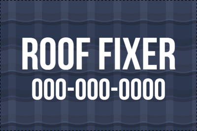 Custom Outdoor Yard Signs Multiple Sizes Roof Fixer