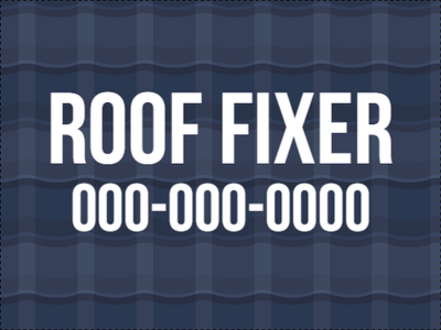 Custom Outdoor Yard Signs Multiple Sizes Roof Fixer