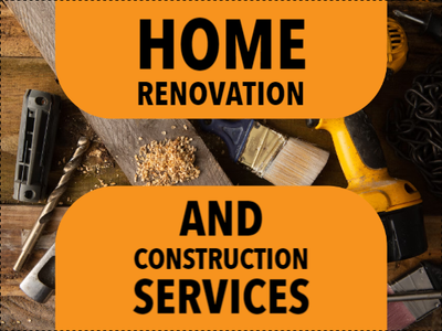 Custom Outdoor Yard Signs Multiple Sizes Renovation and Construction