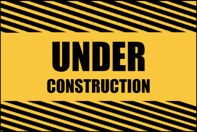 Custom Outdoor Yard Signs Multiple Sizes Under Construction