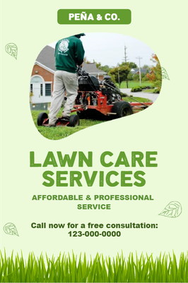 Custom Outdoor Yard Signs Multiple Sizes Lawn Care
