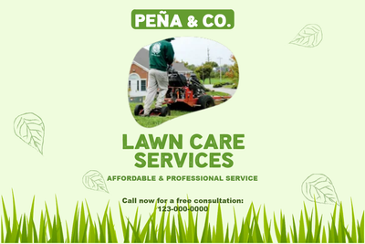Custom Outdoor Yard Signs Multiple Sizes Lawn Care