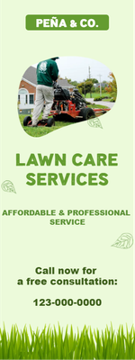 Custom Outdoor Yard Signs Multiple Sizes Lawn Care