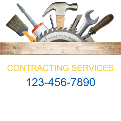 Custom Outdoor Yard Signs Multiple Sizes Contracting Services
