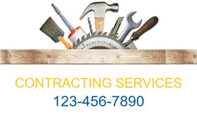 Custom Outdoor Yard Signs Multiple Sizes Contracting Services