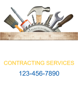 Custom Outdoor Yard Signs Multiple Sizes Contracting Services