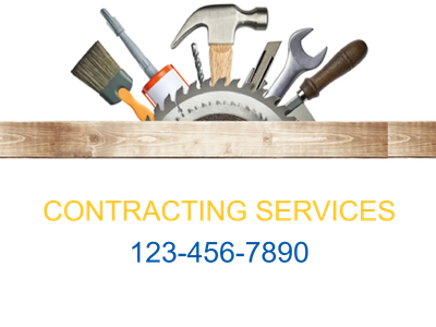 Custom Outdoor Yard Signs Multiple Sizes Contracting Services