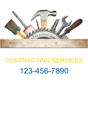 Custom Outdoor Yard Signs Multiple Sizes Contracting Services