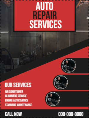 Custom Outdoor Yard Signs Multiple Sizes Auto Repair Services
