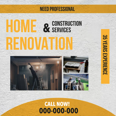 Custom Outdoor Yard Signs Multiple Sizes Renovation and Construction