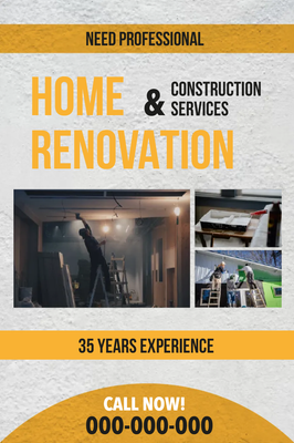 Custom Outdoor Yard Signs Multiple Sizes Renovation and Construction