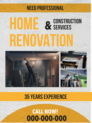 Custom Outdoor Yard Signs Multiple Sizes Renovation and Construction