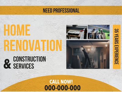 Custom Outdoor Yard Signs Multiple Sizes Renovation and Construction