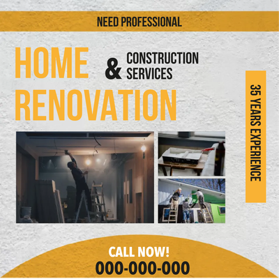 Custom Outdoor Yard Signs Multiple Sizes Renovation and Construction