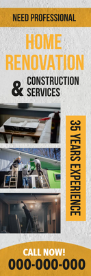 Custom Outdoor Yard Signs Multiple Sizes Renovation and Construction