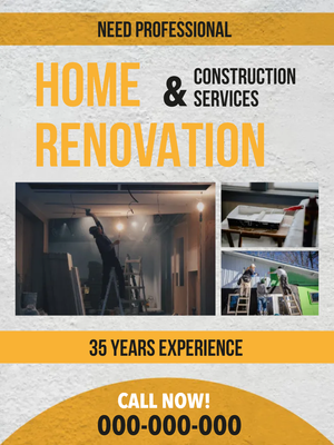 Custom Outdoor Yard Signs Multiple Sizes Renovation and Construction