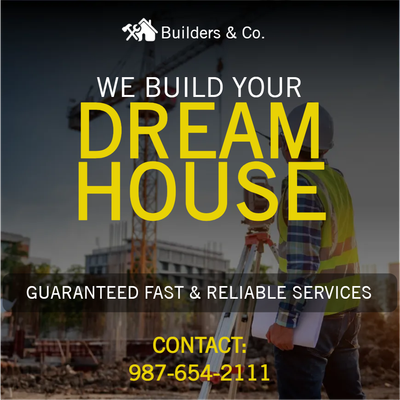 Custom Outdoor Yard Signs Multiple Sizes Builders & Co.