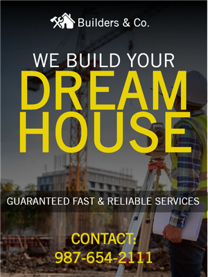 Custom Outdoor Yard Signs Multiple Sizes Builders & Co.