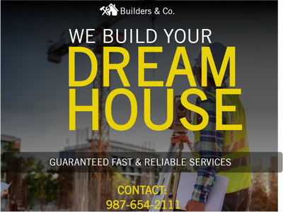 Custom Outdoor Yard Signs Multiple Sizes Builders & Co.