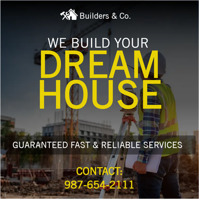 Custom Outdoor Yard Signs Multiple Sizes Builders & Co.