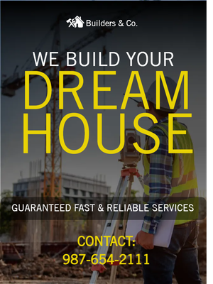 Custom Outdoor Yard Signs Multiple Sizes Builders & Co.