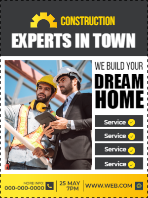 Custom Outdoor Yard Signs Multiple Sizes Construction Experts in Town