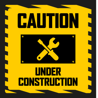 Custom Outdoor Yard Signs Multiple Sizes Under Construction