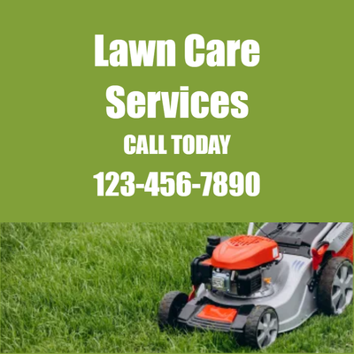 Custom Outdoor Yard Signs Multiple Sizes Lawn Care Service