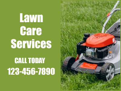 Custom Outdoor Yard Signs Multiple Sizes Lawn Care Service