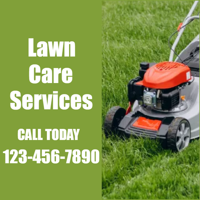 Custom Outdoor Yard Signs Multiple Sizes Lawn Care Service